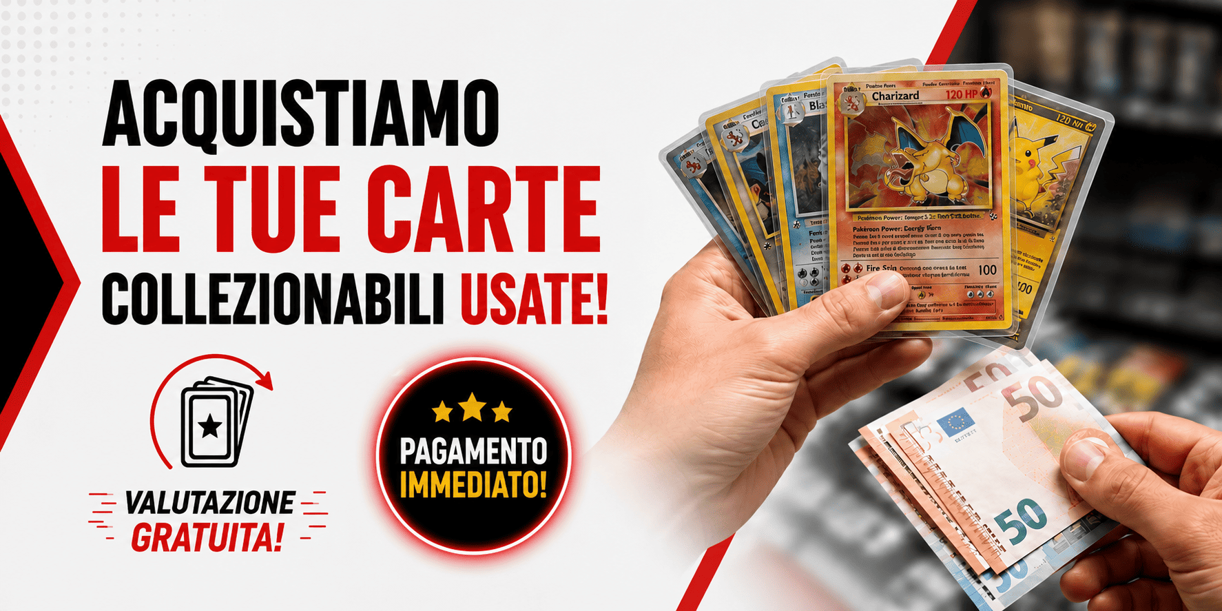 Acquisto Carte Pokémon e One Piece